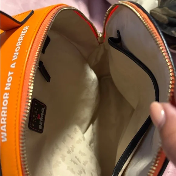 Radley London Red and Black Striped Backpack - Picture 3 of 6